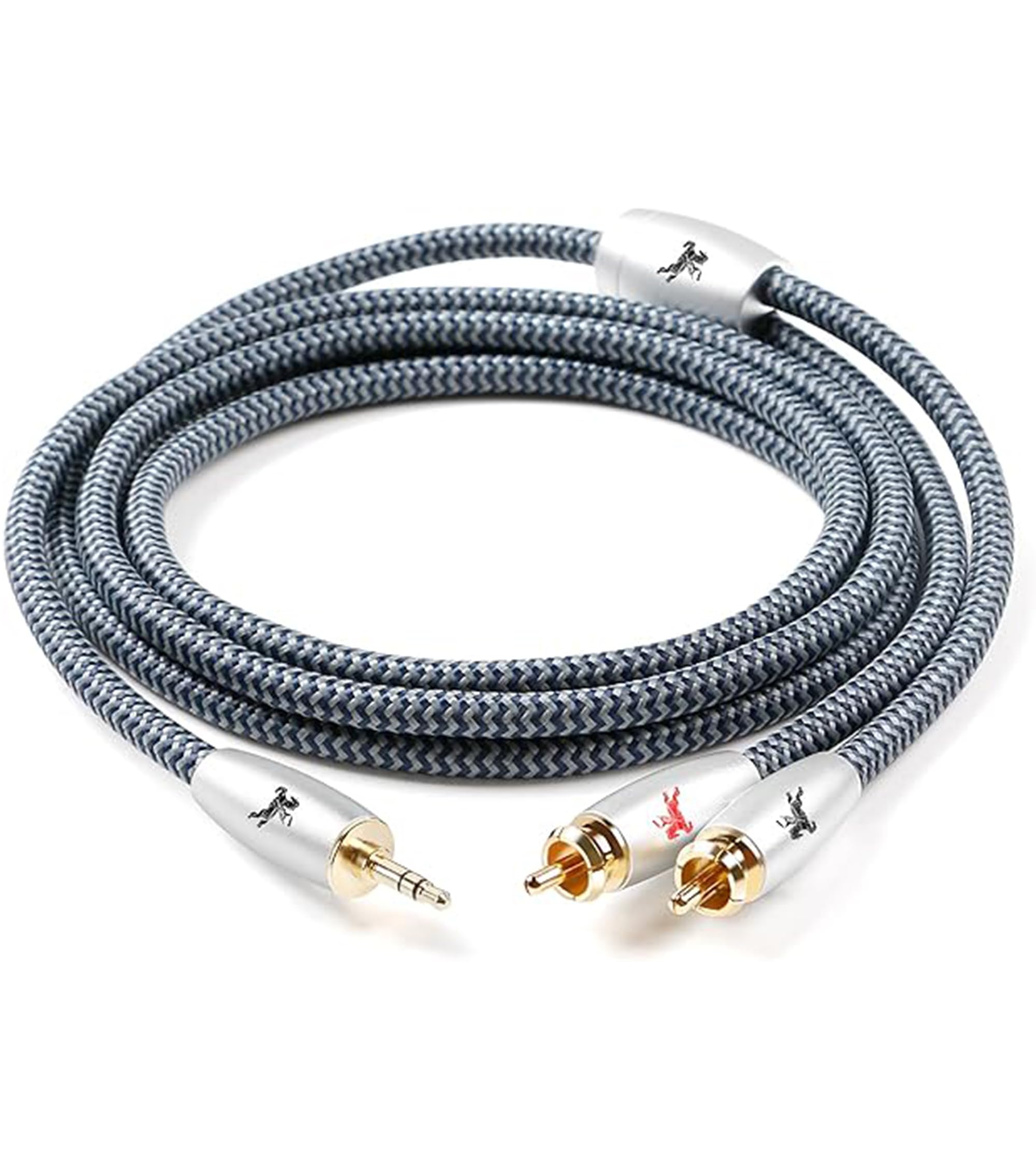 Amazon | Impeto プレミアム AUX - 2RCA オーディオケーブル 3.5mm
